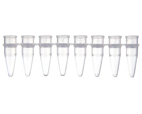 8-as PCR cső strip , kupak nélkül (126db)