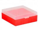 Cryo cső tároló doboz PP piros 133x133mm mag52mm