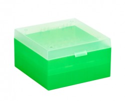 Cryo cső tároló doboz PP zöld 133x133mm mag75mm