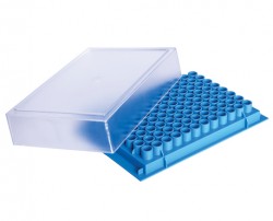 PCR cső munkaállomás 96 fh. kék (10db)