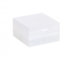 Cryo cső tároló doboz PP állítható magasságú áttetsző 10x10