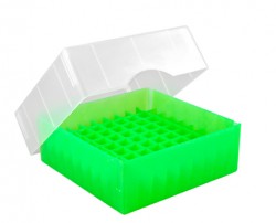 Cryo cső tároló doboz PP állítható magasságú zöld 6x6