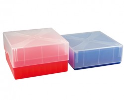Cryo cső tároló doboz PP állítható magasságú piros 7x7