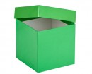 Cryo cső tároló doboz fedéllel vízálló zöld 136x136mm mag 130mm
