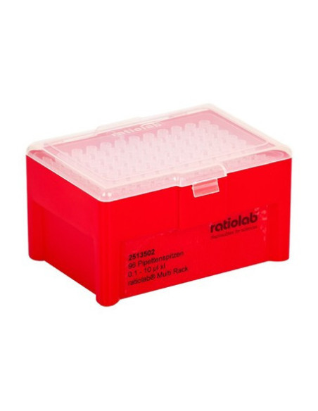 ratiolab Pipettahegy, univerzális, 10ul fehér XL Multirack 10x96db